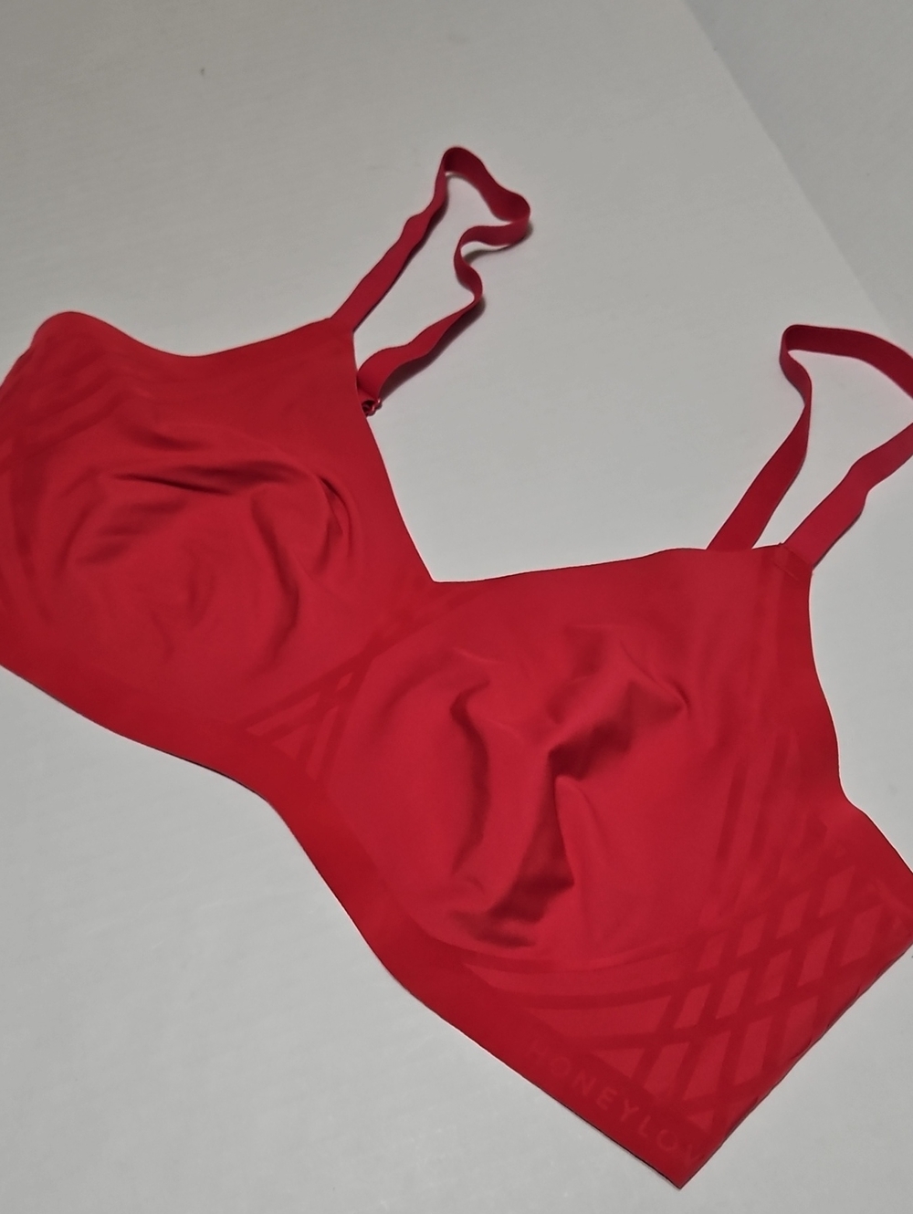 Honeylove Seamless Red Wireless Bra Size 2X